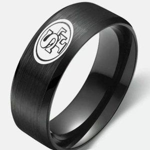 San Francisco 49ers Stainless Steel Band Ring